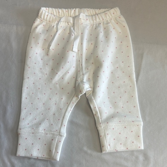 BabyGap NWT - White and Pink Infant pants - Picture 1 of 4